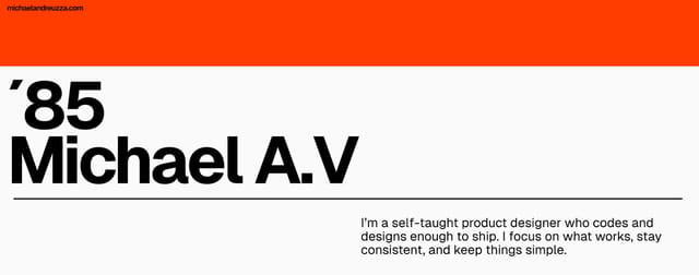 michaelandreuzza.com screenshot