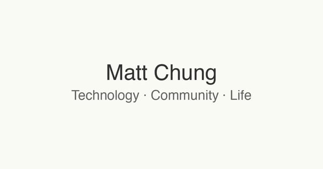 themattchung.com screenshot