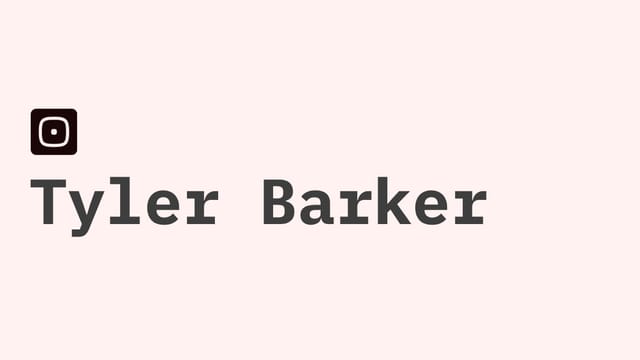 tylerbarker.com screenshot