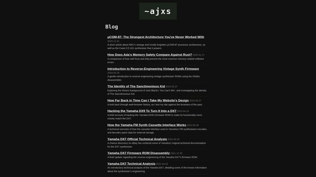 ajxs.me screenshot