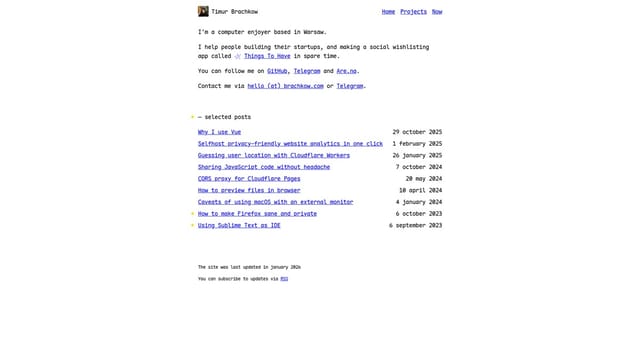 brachkow.com screenshot