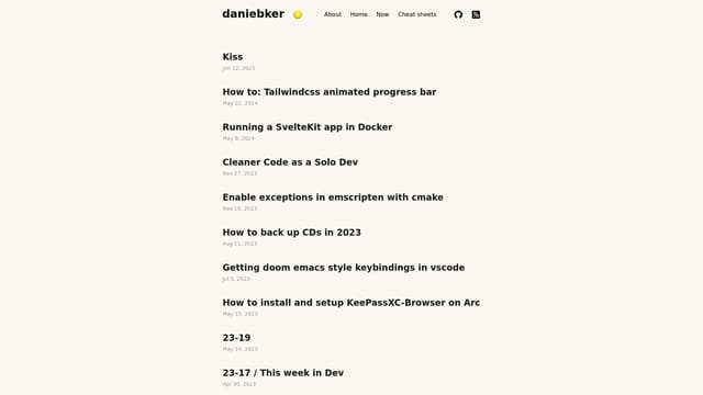 daniebker.co.uk screenshot