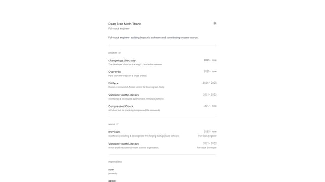 doantranminhthanh.com screenshot