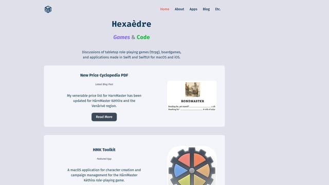 hexaedre.com screenshot