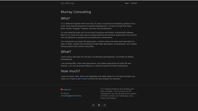 ianmurray.me screenshot