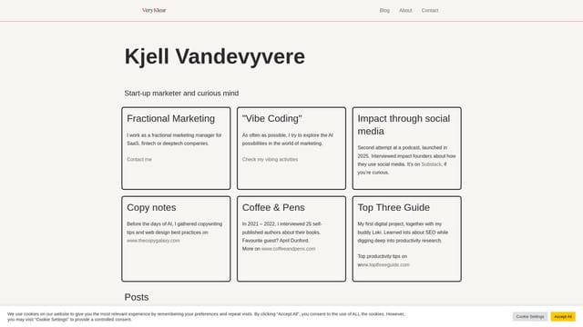 kjellv.com screenshot