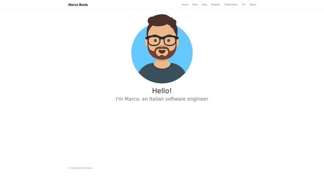 marcobacis.com screenshot