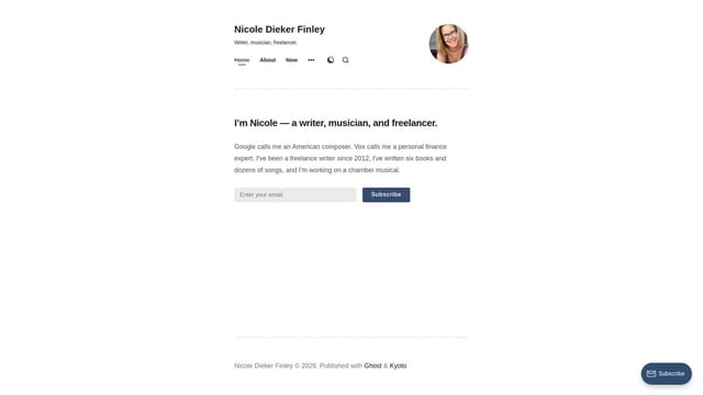 nicolediekerfinley.com screenshot