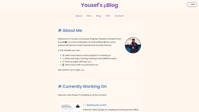 yousef.sh screenshot