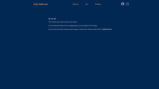 zak.software screenshot